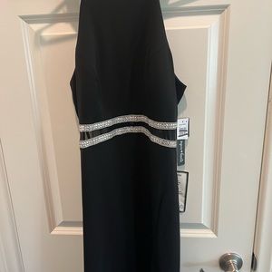 Black rhinestone formal dress